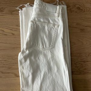 Anine bing white hugh jeans